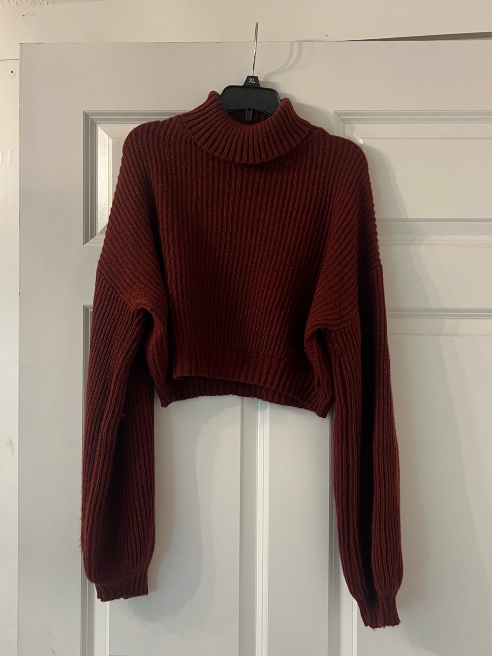 Cropped Turtleneck Sweater